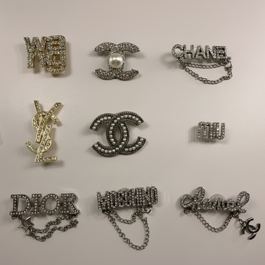 Pins luxe métal